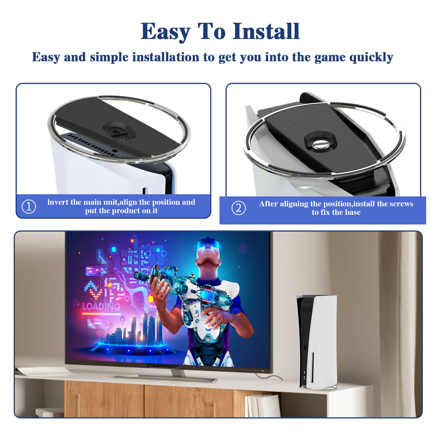 PS5 Slim Consoles Non-Slip Base Mount