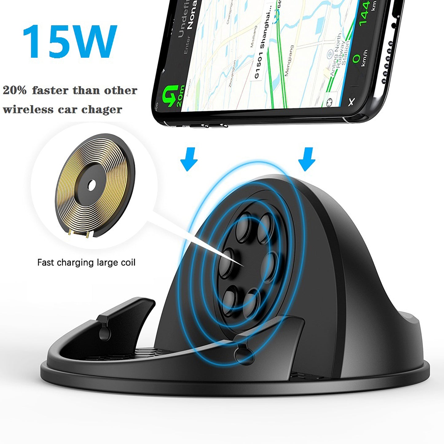 ANNSKIN Wireless Car Charger Mount