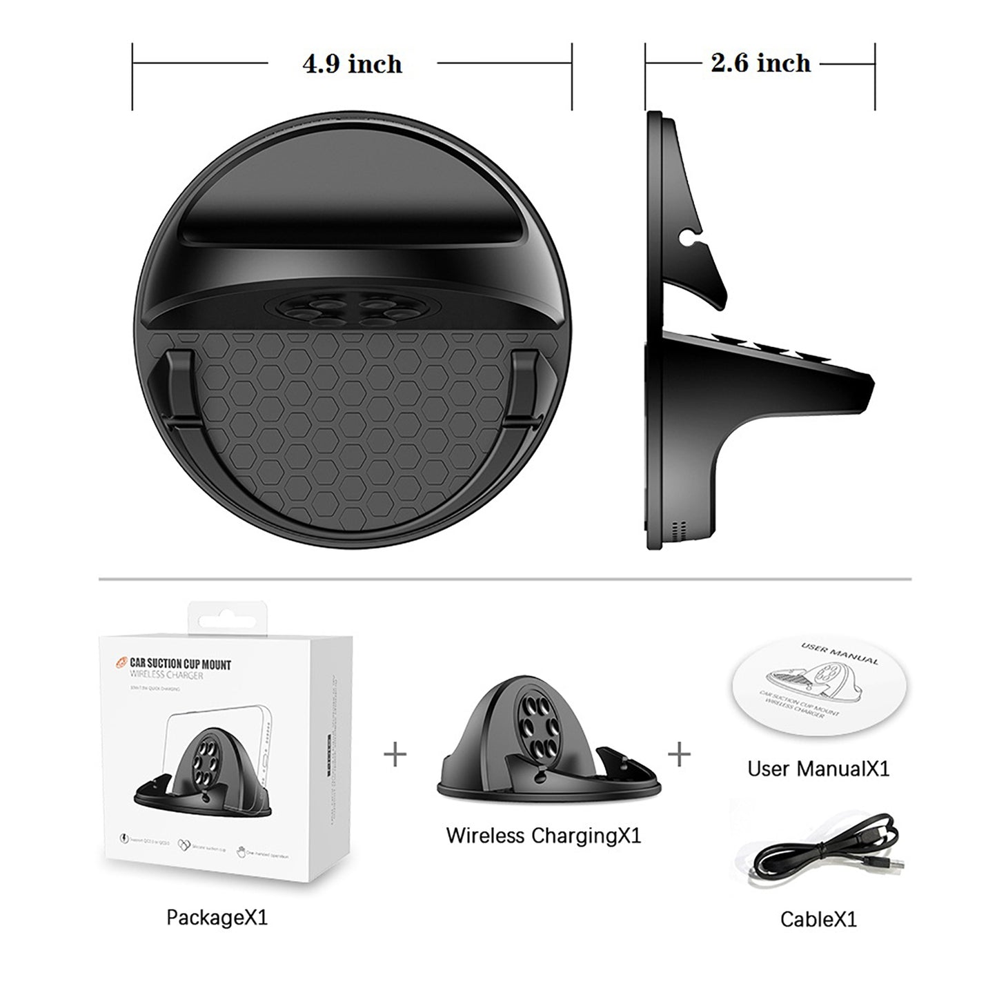 ANNSKIN Wireless Car Charger Mount